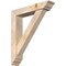 Ekena Millwork Traditional Traditional Smooth Bracket w/ Offset Brace, Douglas Fir, 5 1/2"W x 26"D x 30"H BKT0604X26X30TRA01SDF - alternate 1